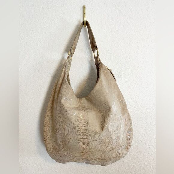 HOBO Taupe Textured Shoulder Bag - Picture 11 of 11